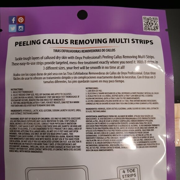 Foot Care Bundle Great Gift Idea Callus Remover Strips Epsom Salt Foot Mask - Picture 14 of 15